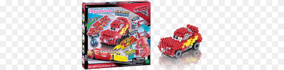 Cars 3 3d Lightning Mcqueen Set Aquabeads Cars 3 3d Lightning Mcqueen Set, Food, Sweets, Cake, Dessert Png