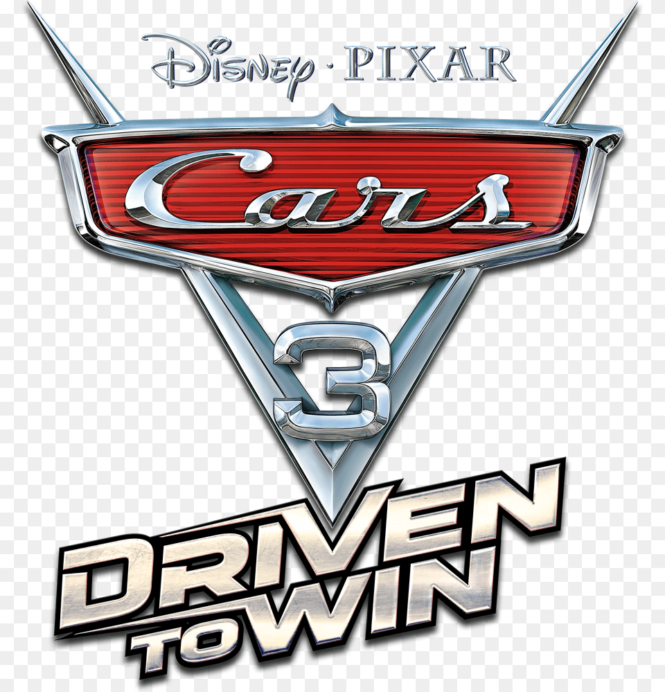 Cars 3 Driven To Win Logo, Emblem, Symbol, Car, Transportation Free Transparent Png