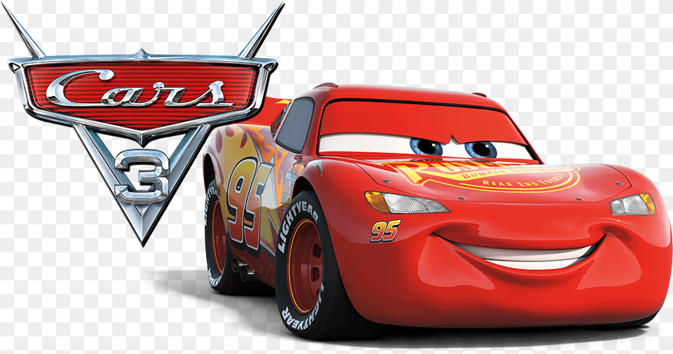 Cars 3 Image Lightning Mcqueen Transparent, Car, Coupe, Sports Car, Transportation Free Png
