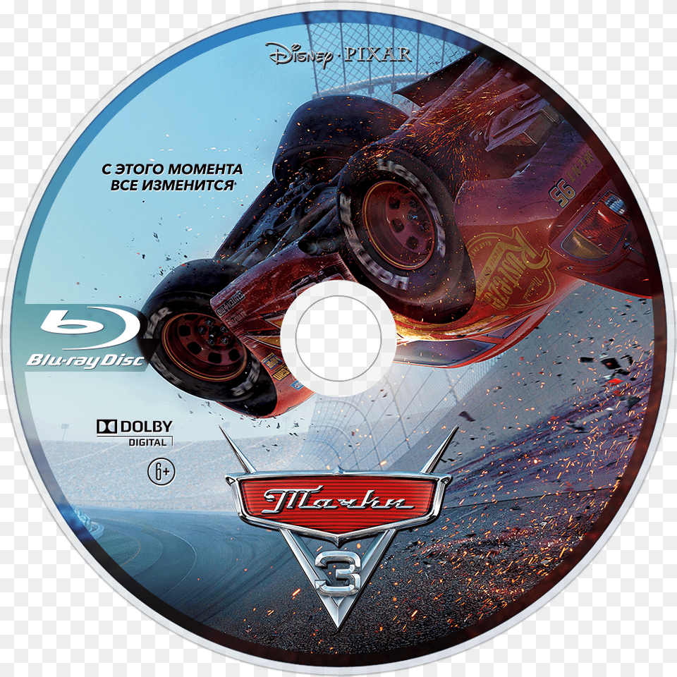 Cars 3 Poster Crash, Disk, Dvd, Machine, Wheel Png Image