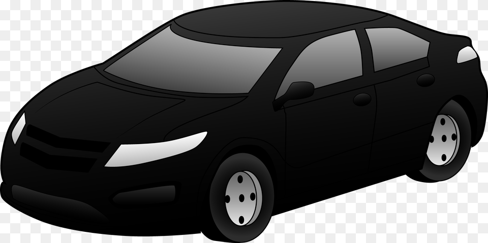 Cars Cartoon Sports Car Clipart Clipart Kid Black Car Cartoon, Vehicle, Sedan, Transportation, Wheel Free Png