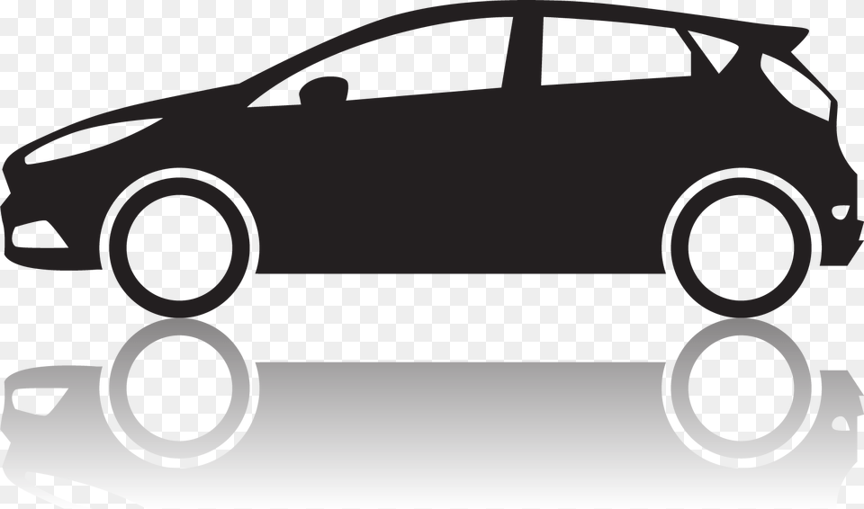 Cars Clip Sedan Ford Fiesta Clipart, Wheel, Machine, Stencil, Spoke Png Image