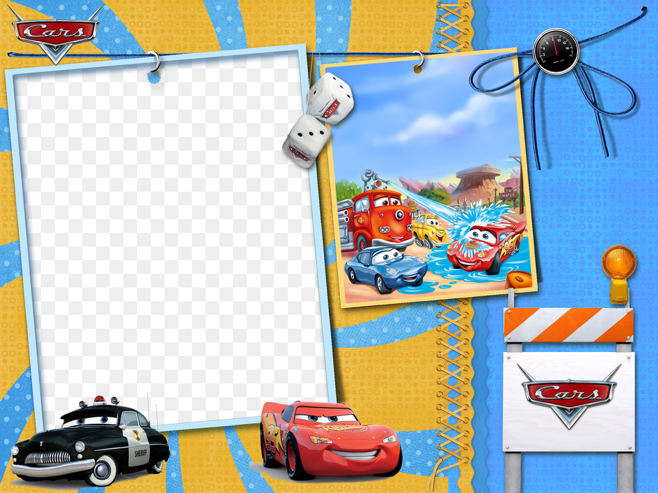 Cars Kids Photo Frame Kids Scrapbook Disney Cars Frame Free Transparent Png