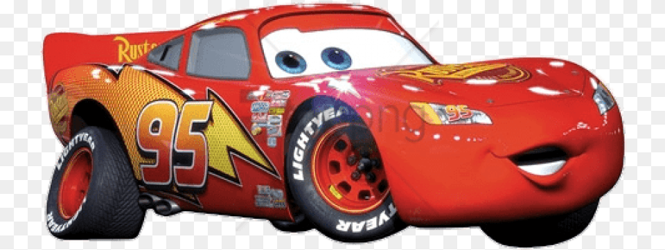 Cars Lightning Mcqueen Lightning Mcqueen Disney Cars, Wheel, Machine, Car, Vehicle Free Png Download