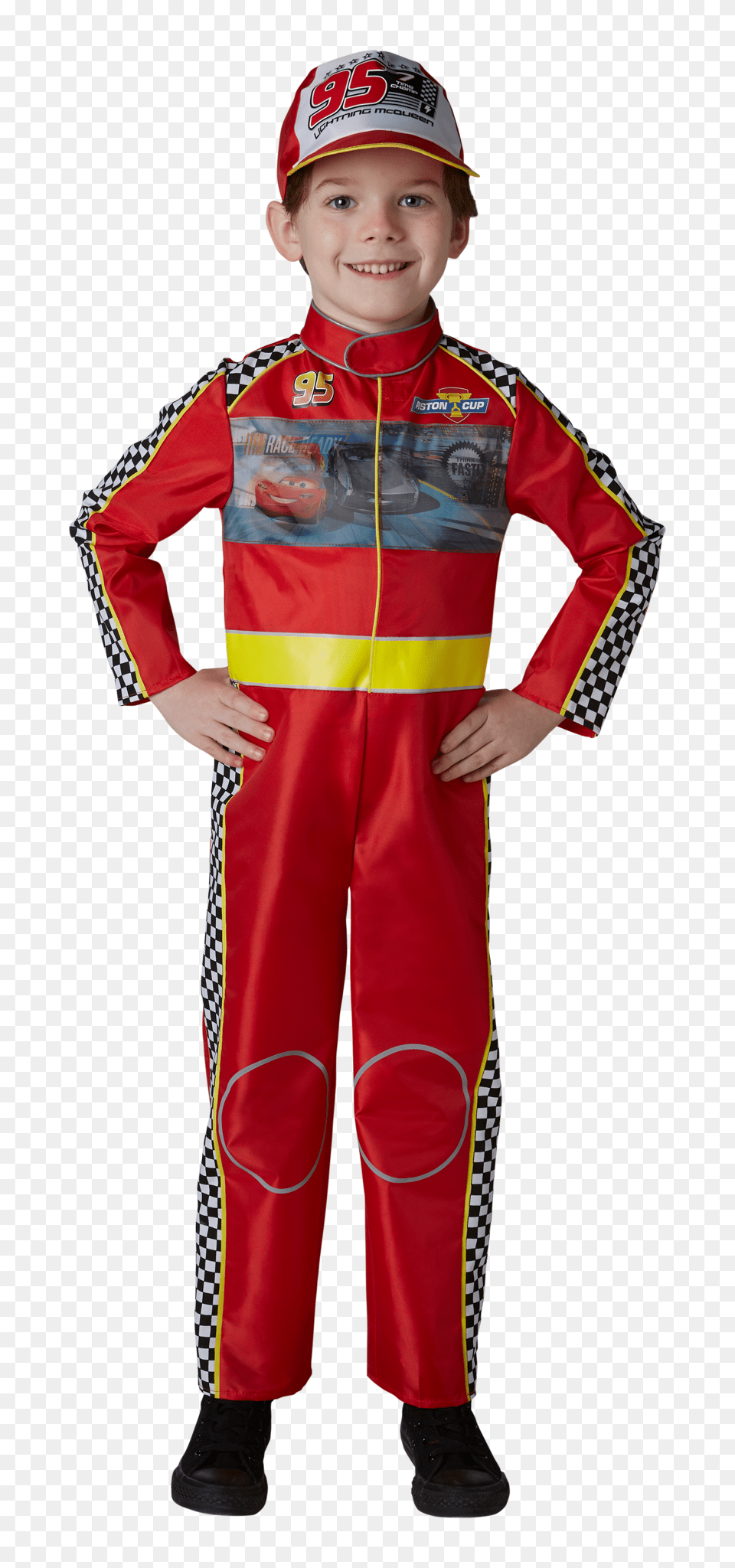 Cars Lightning Mcqueen Race Suit Size Cars, Costume, Person, Clothing, Boy Free Png
