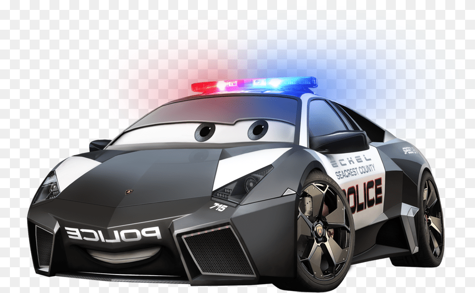 Cars Movie Cars Mcqueen Characters Clipart Full Character Cars Movie, Car, Police Car, Transportation, Vehicle Free Transparent Png