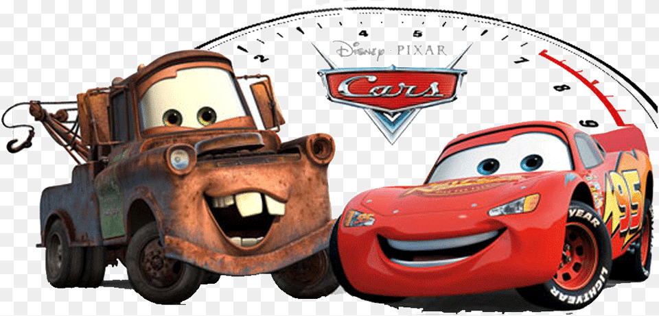 Cars Movie Disney Cars Vippng Lightning Mcqueen And Mater, Wheel, Car, Vehicle, Machine Png Image