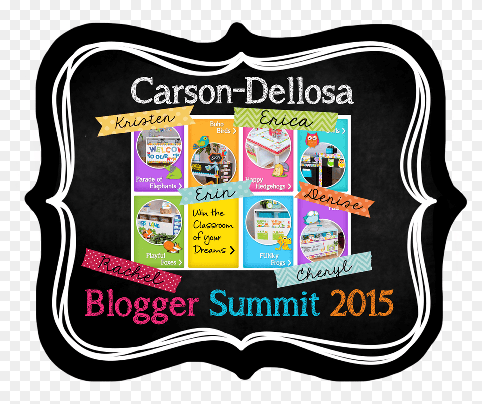 Carson Dellosa Blogger Summit And A Giveaway, Advertisement, Poster, Blackboard Free Png Download