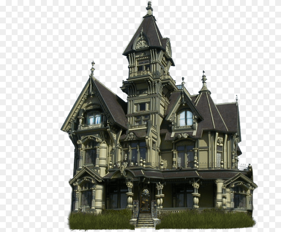 Carson Mansion, Architecture, Building, Tower, Spire Png Image
