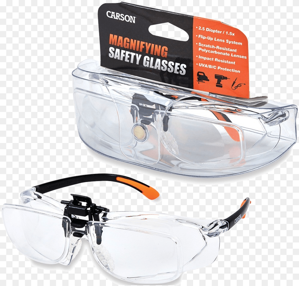 Carson Optical Vm 20 Magnifying Safety Glassesclass Clip On Magnifiers Safety Glasses, Accessories, Goggles, Sunglasses Png