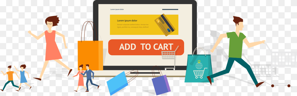 Cart Abandonment Emails Blog, Advertisement, Person, Shopping, Bag Png