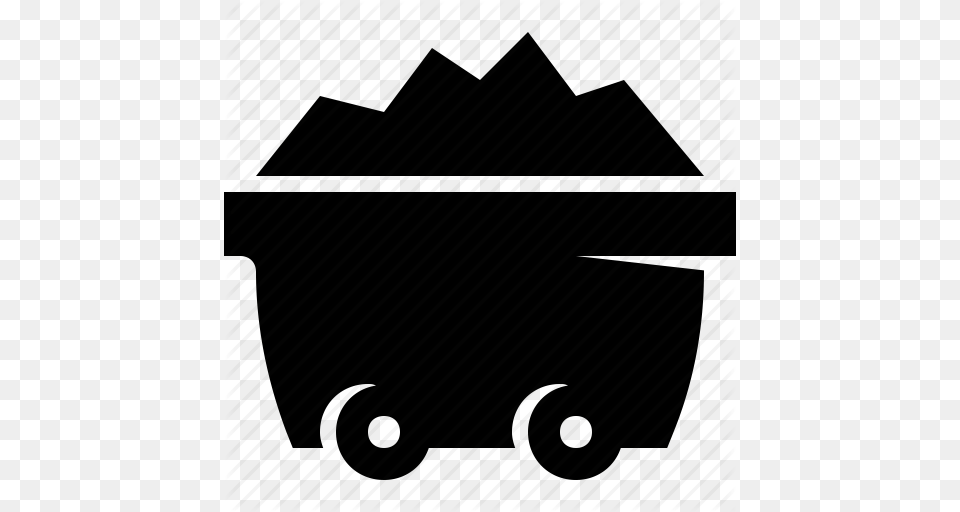 Cart Coal Mine Mining Ore Trolley Icon, Architecture, Building Free Png Download