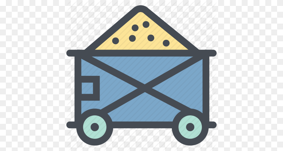 Cart Coal Mining Industry Mine Mine Cart Mining Cart Oil Icon, Transportation, Vehicle, Wagon, Carriage Png Image