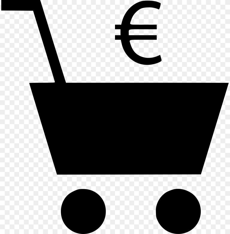 Cart Euro Sign, Stencil, Device, Grass, Lawn Free Png