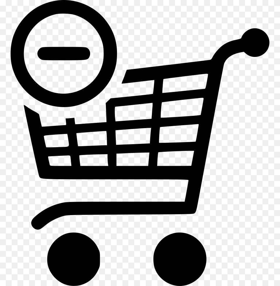 Cart Remove From Cart Logo, Stencil, Shopping Cart, Device, Grass Png Image
