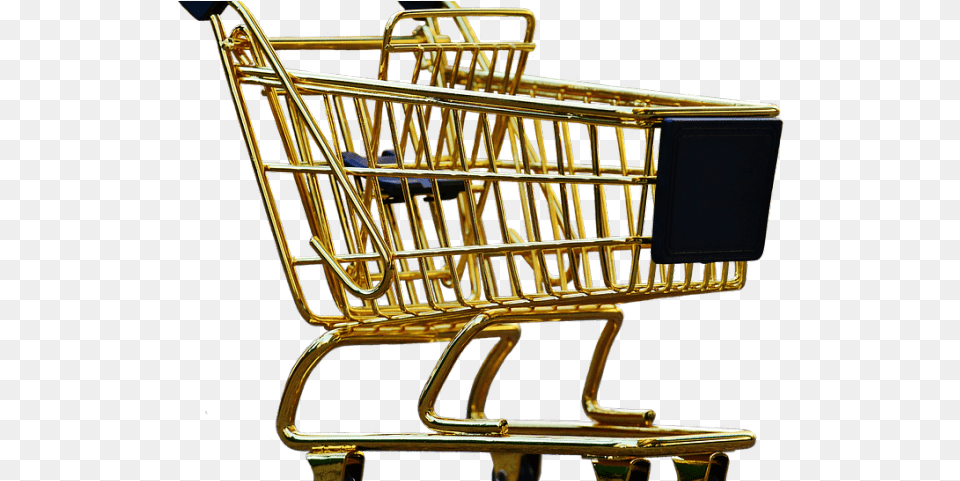 Cart Transparent Images Gold Shopping Cart Transparent, Shopping Cart, Furniture, Bed Png