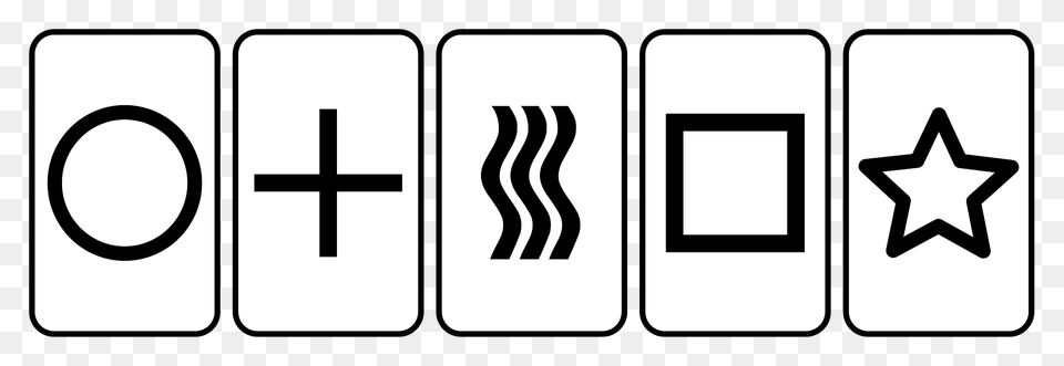 Cartas Zener Clipart, Symbol, Number, Text Png