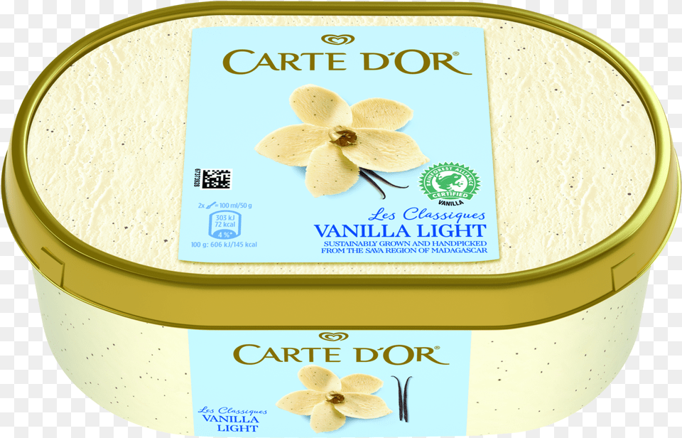 Carte D39or Les Classiques Light Vanilla Ice Cream Dessert Box, Food, Qr Code Png