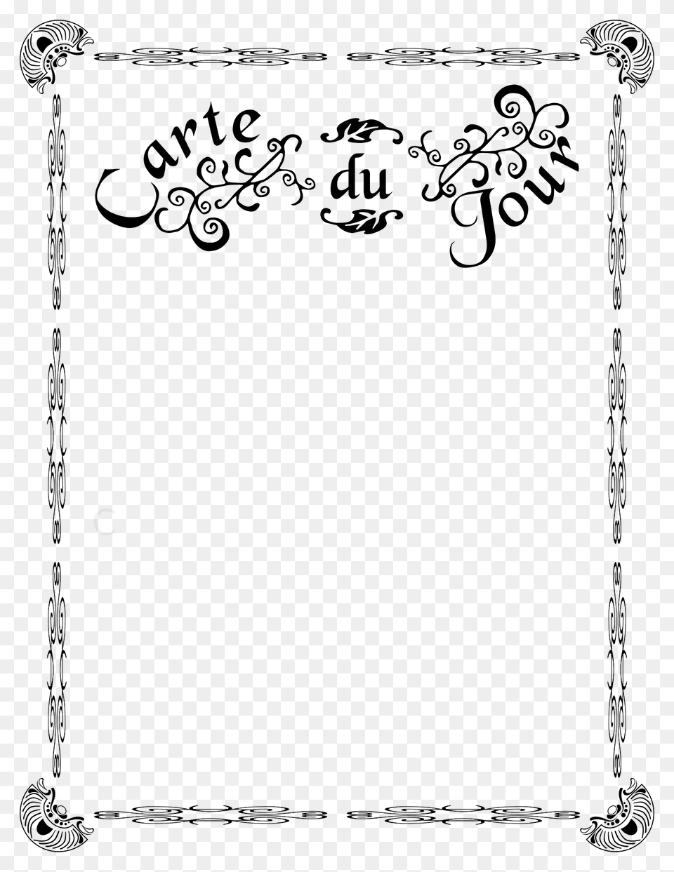 Carte De Jour Us Size Clipart, Art, Floral Design, Graphics, Home Decor Png