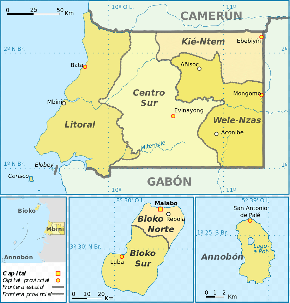 Carte De La Guine Quatoriale, Atlas, Chart, Diagram, Map Free Png Download