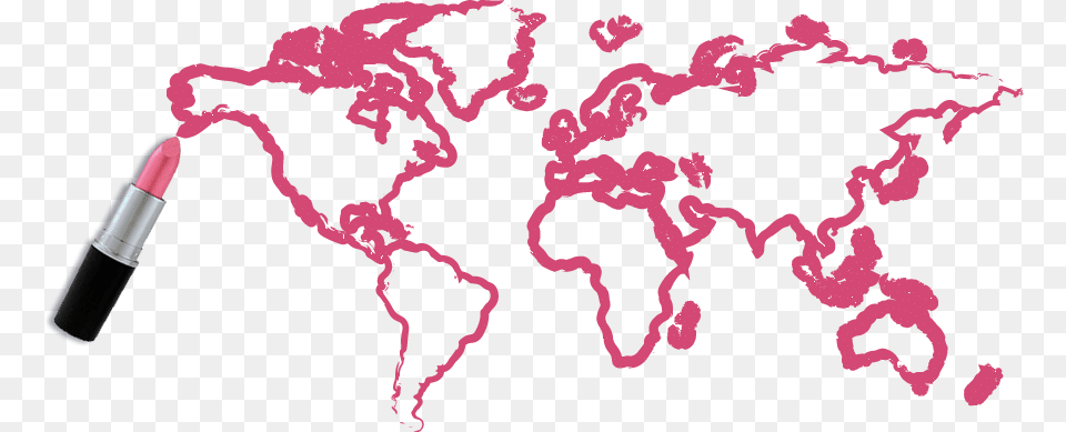 Carte Du Monde Dessin A Imprimer, Cosmetics, Lipstick Free Png