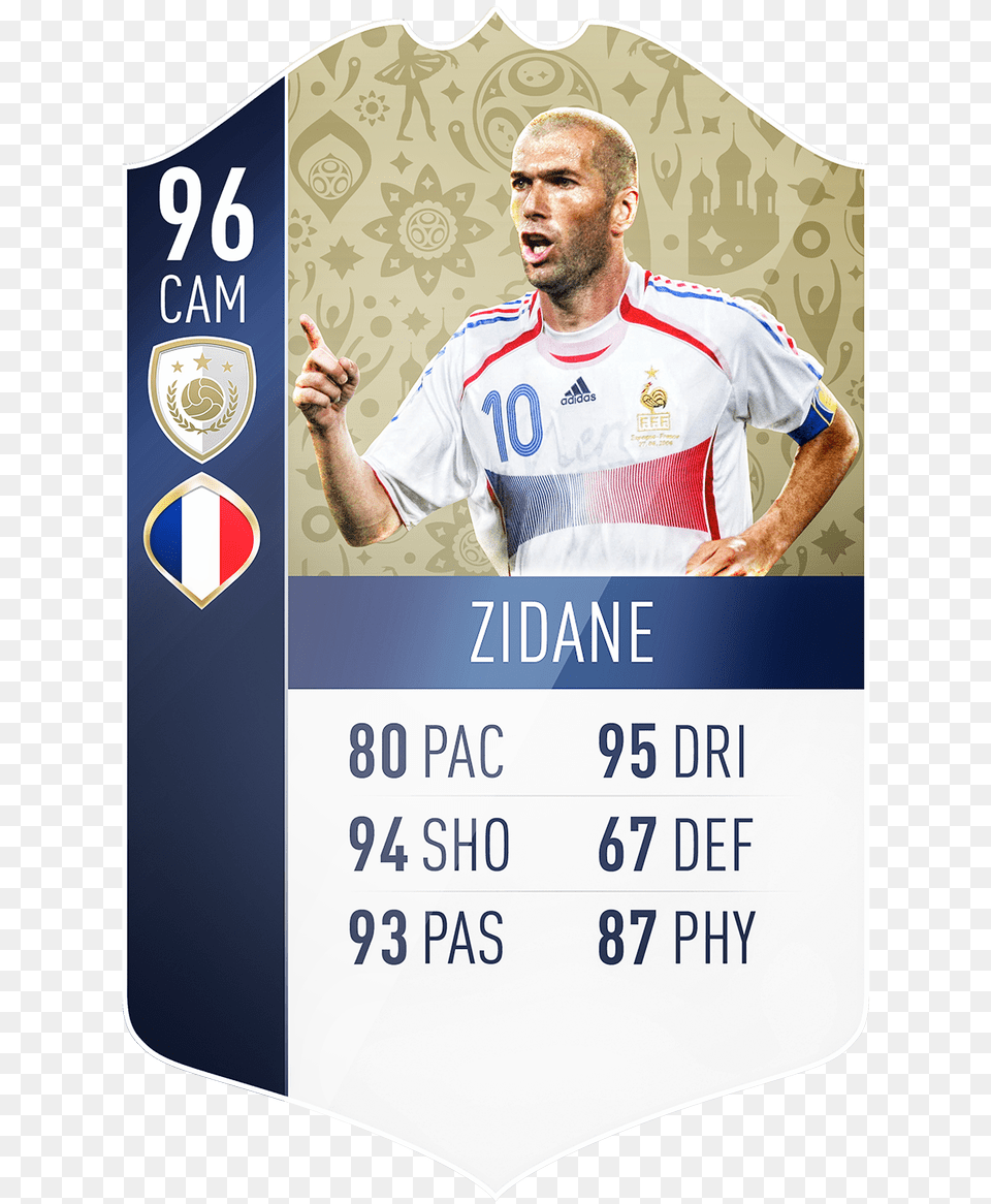 Carte Fut 19 Zidane, Adult, Male, Man, Person Png Image