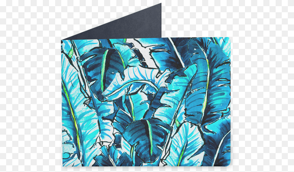 Carteira Watercolor Banana Palm Leaf De Marta Barragn Modern Art, Outdoors, Nature, Person Free Png Download