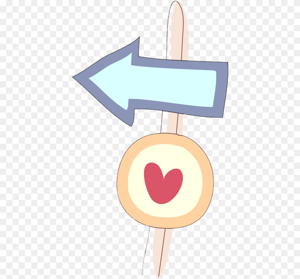 Cartel Flecha Letrero Corazon Heart Png Image
