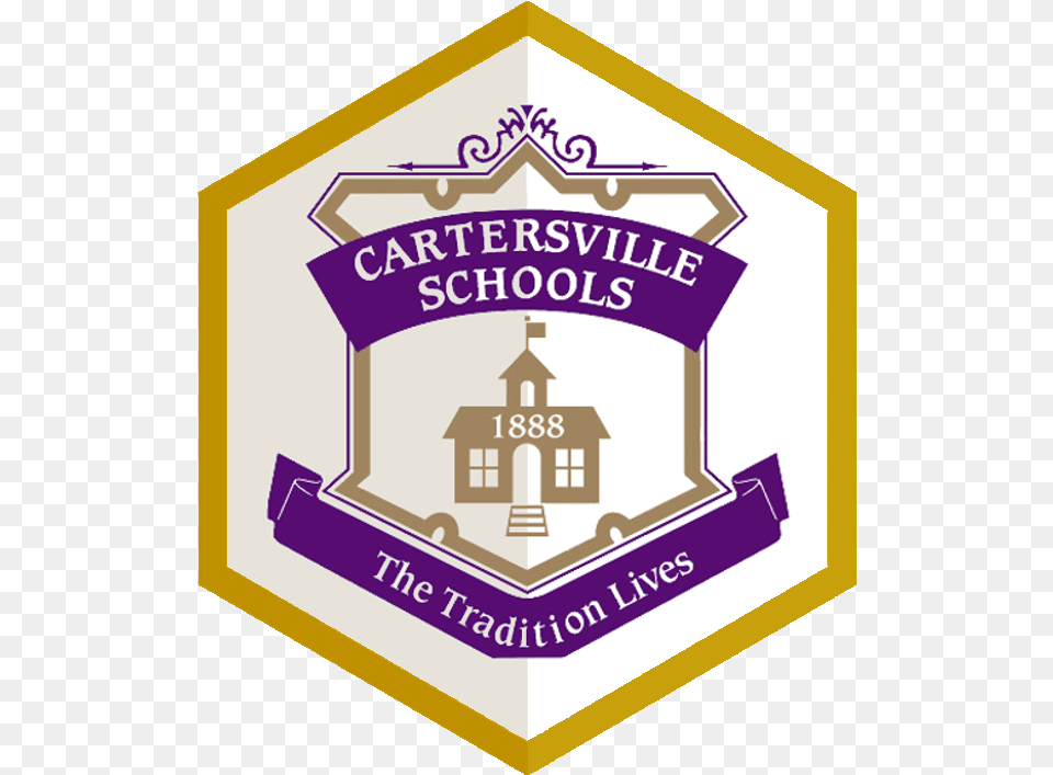 Cartersville High School Logo, Badge, Symbol, Architecture, Building Free Png Download
