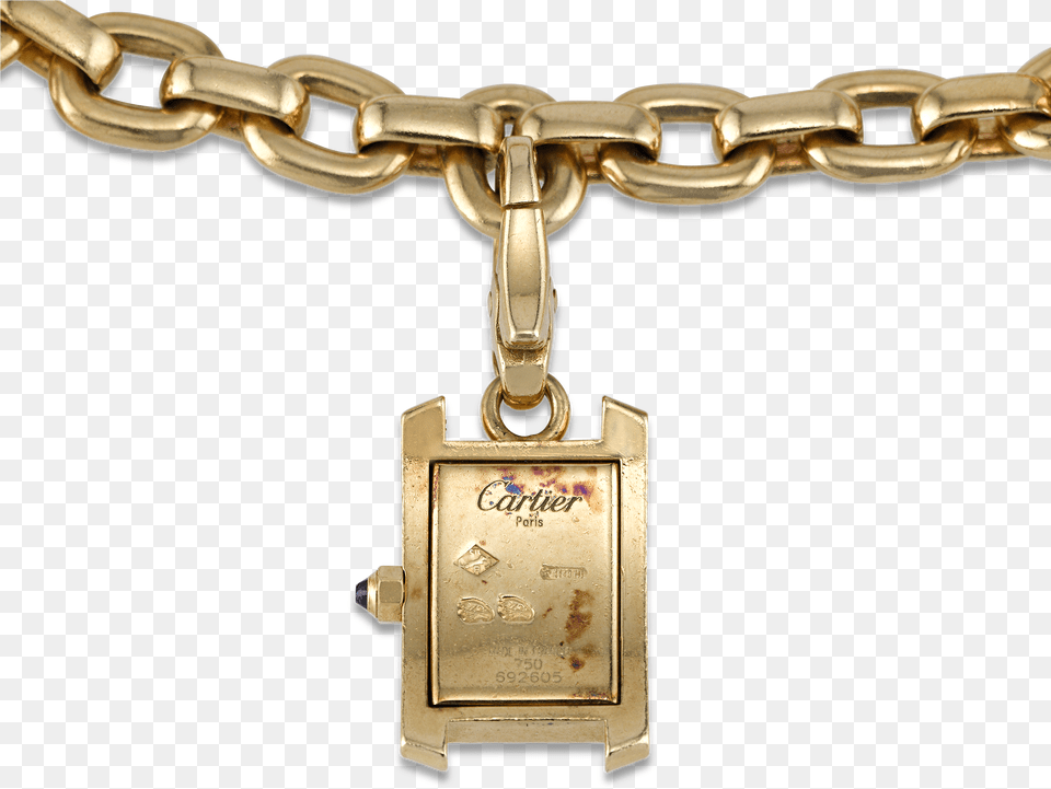 Cartier 18k Gold Charm Bracelet Ms Rau Solid, Accessories, Jewelry, Necklace Png Image