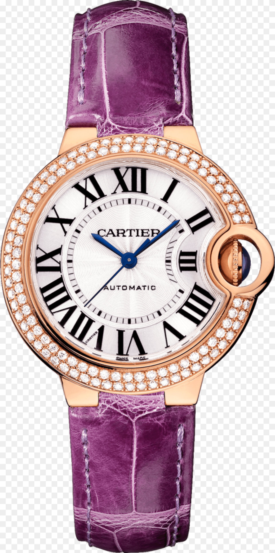 Cartier Ballon Bleu De Cartier Pink Gold Watch Cartier Cartier Ballon Bleu Gold Diamonds, Arm, Body Part, Person, Wristwatch Free Transparent Png