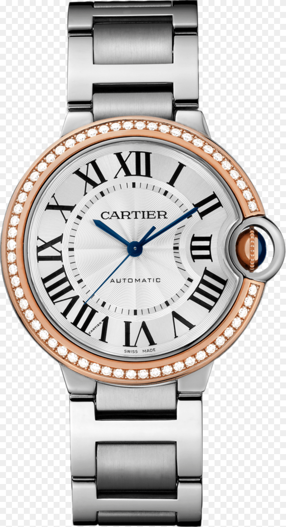 Cartier Ballon Bleu De Cartier Rose Gold Watch Rose, Arm, Body Part, Person, Wristwatch Png Image