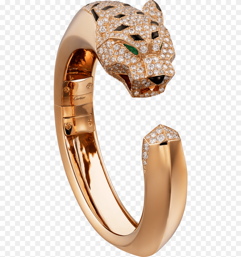 Cartier Panther Bracelet White Gold And Diamonds, Accessories, Diamond, Gemstone, Jewelry Png