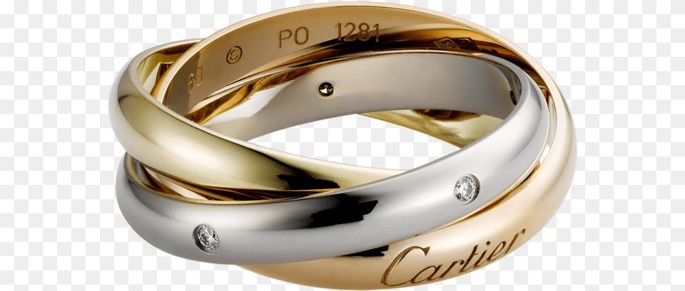 Cartier Ring 3 Gold Trinity, Accessories, Jewelry Free Transparent Png