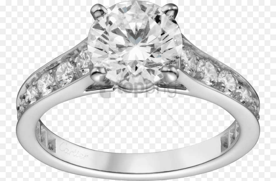 Cartier Solitaire, Accessories, Jewelry, Ring, Diamond Free Png Download