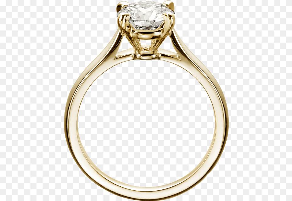 Cartier Solitaire Ring Gold, Accessories, Jewelry, Diamond, Gemstone Free Png Download