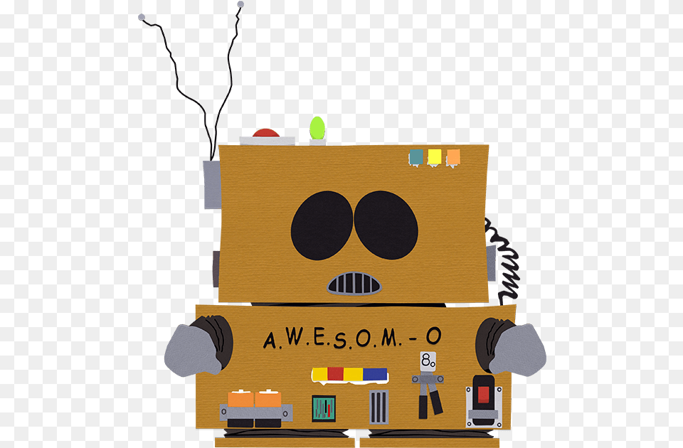 Cartman Awesom, Robot, Cardboard Png Image