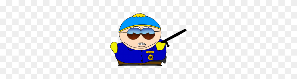 Cartman Cop Icon South Park Iconset Sykonist, Accessories, Sunglasses, Hat, Clothing Free Transparent Png