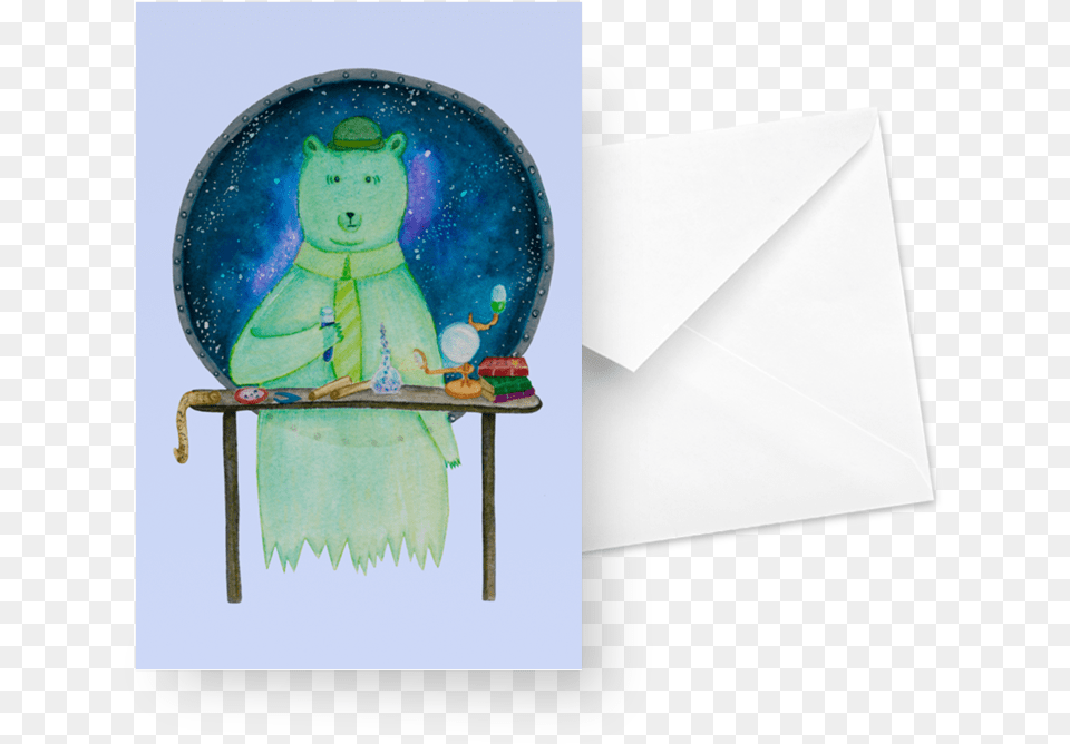 Carto Space Ghost Bear De Giulia Massagliana Child Art, Envelope, Mail, Face, Head Png Image