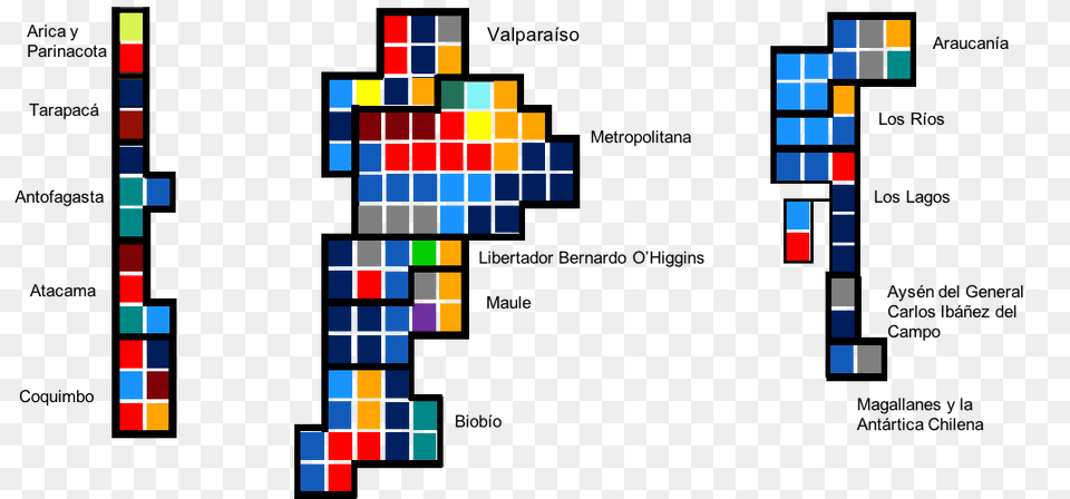 Cartograma De De Diputados De Chile A Enero, Art Free Png