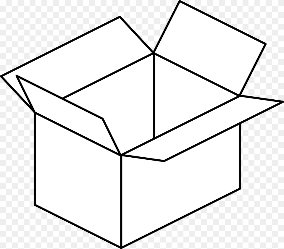 Carton Box Clip Arts Box Black And White, Cardboard, Package, Package Delivery, Person Free Png Download