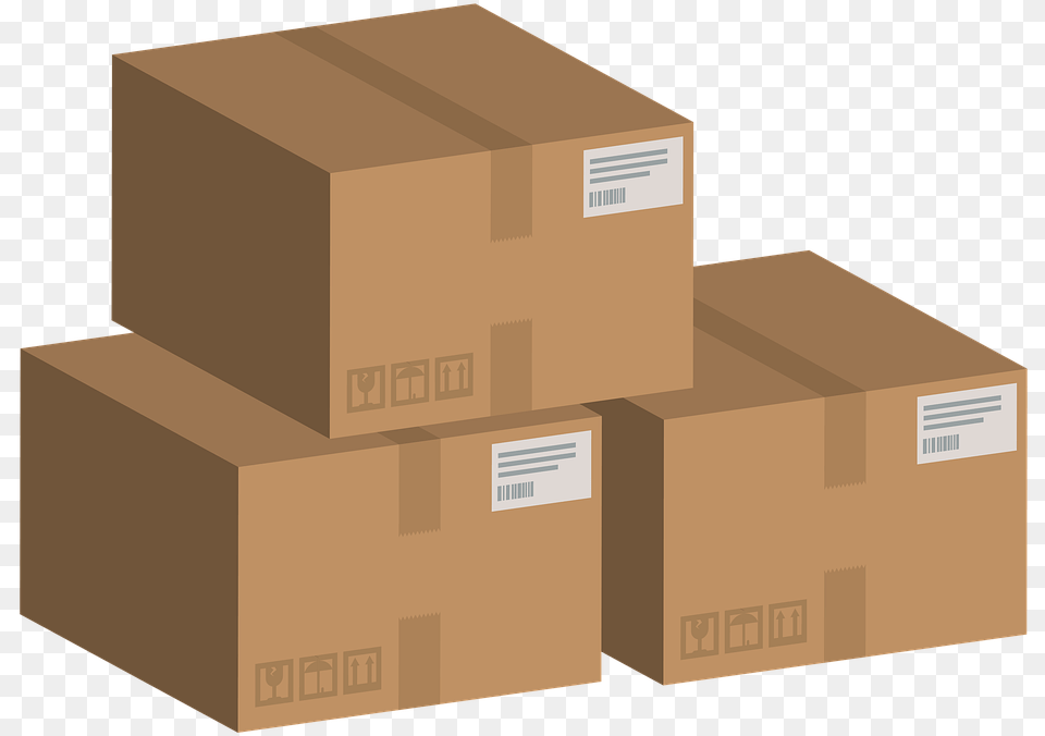 Carton Boxes Set Brown Courier Box Cardboard Carton Boxes, Package, Package Delivery, Person Free Png