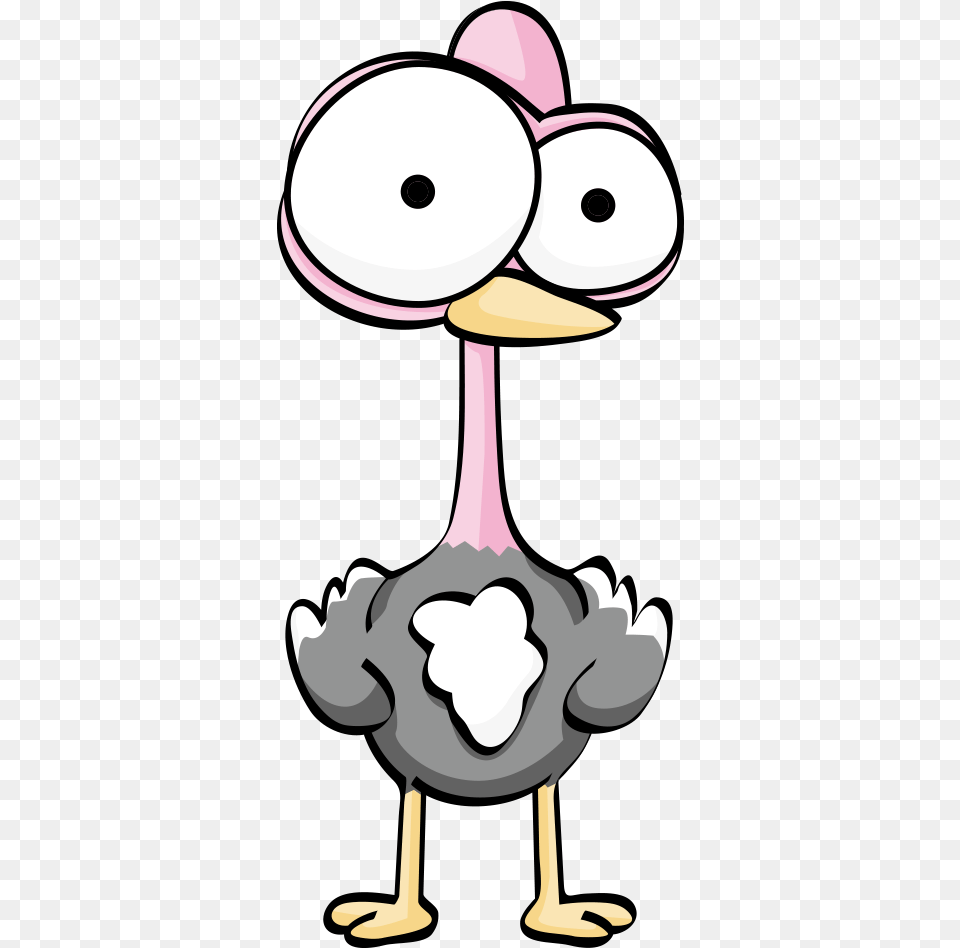 Carton Drawing Bird Draw A Cartoon Ostrich, Person Png