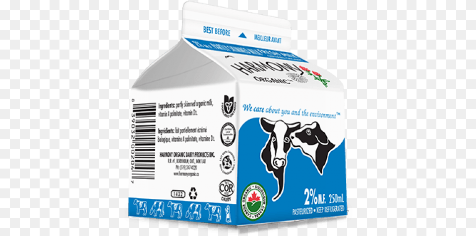 Carton Of Milk Transparent Image Carton, Beverage, Livestock, Mammal, Cow Free Png Download