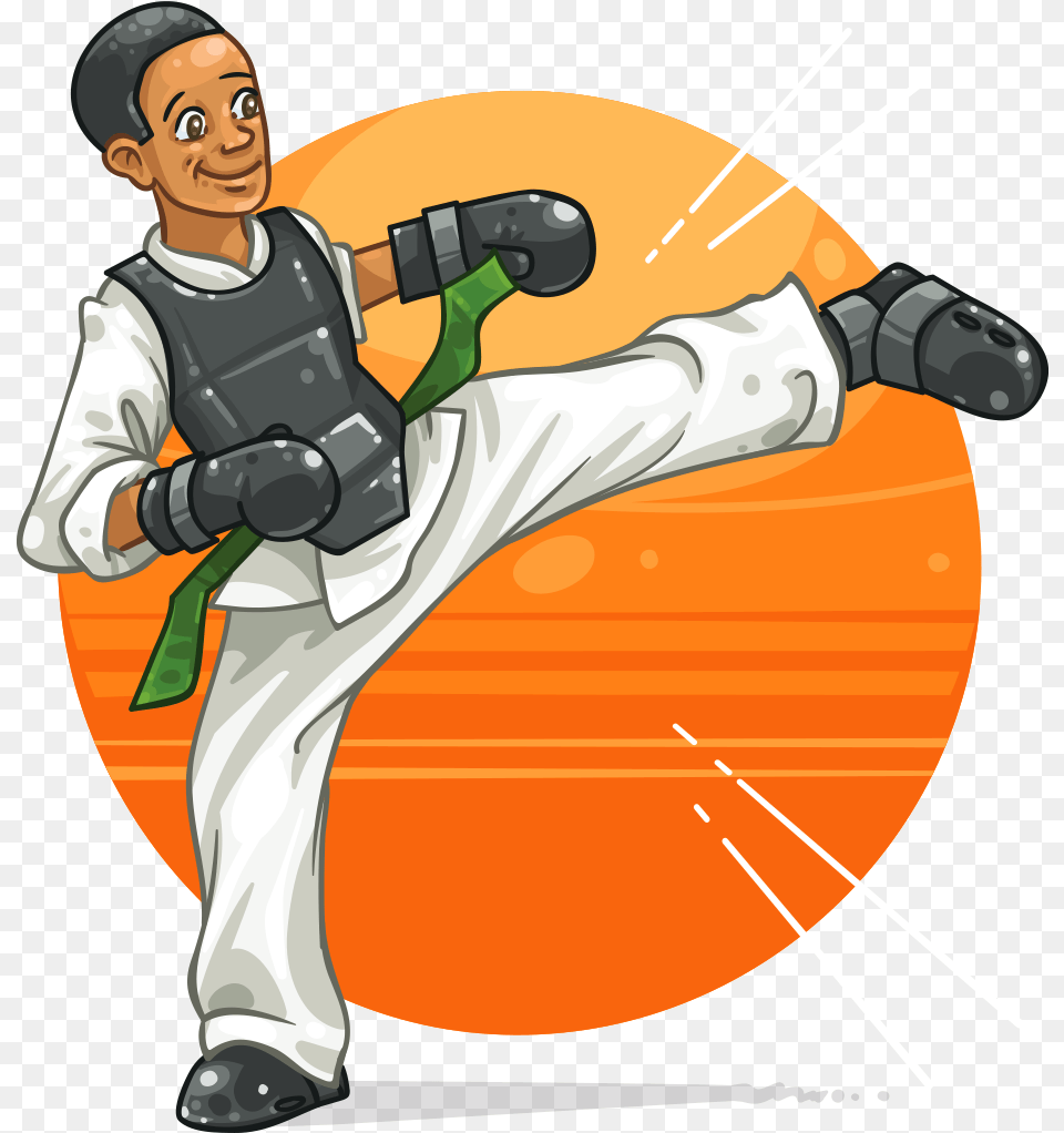 Cartoon, People, Person, Martial Arts, Sport Free Png