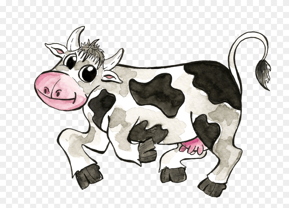 Cartoon, Animal, Mammal, Livestock, Cattle Png