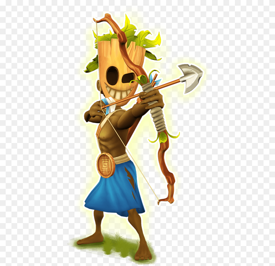 Cartoon, Archer, Archery, Bow, Person Free Png Download
