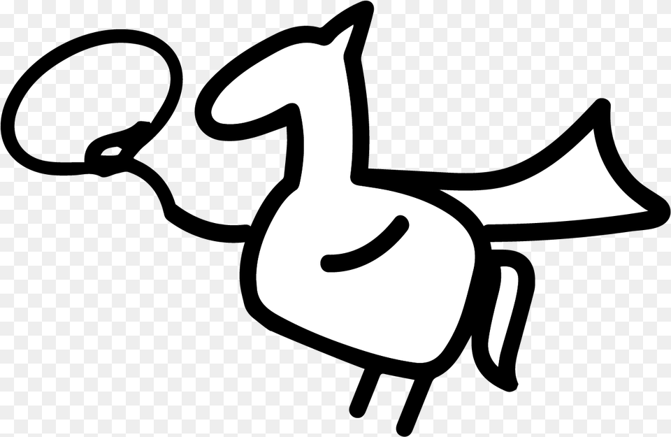 Cartoon, Stencil, Animal, Bird, Goose Png Image