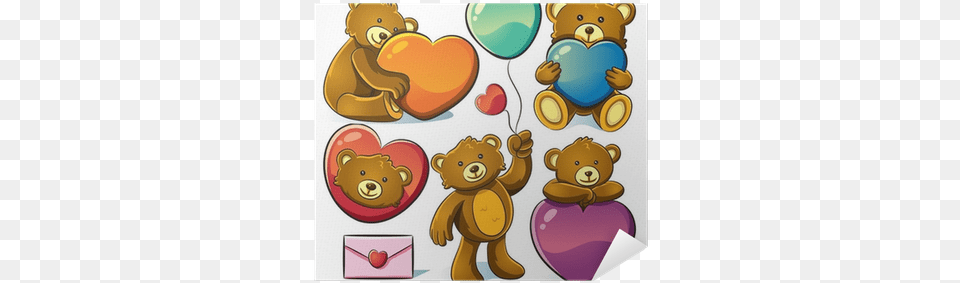 Cartoon, Balloon, Animal, Bear, Mammal Png Image