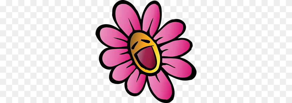 Cartoon Daisy, Flower, Plant, Petal Png Image